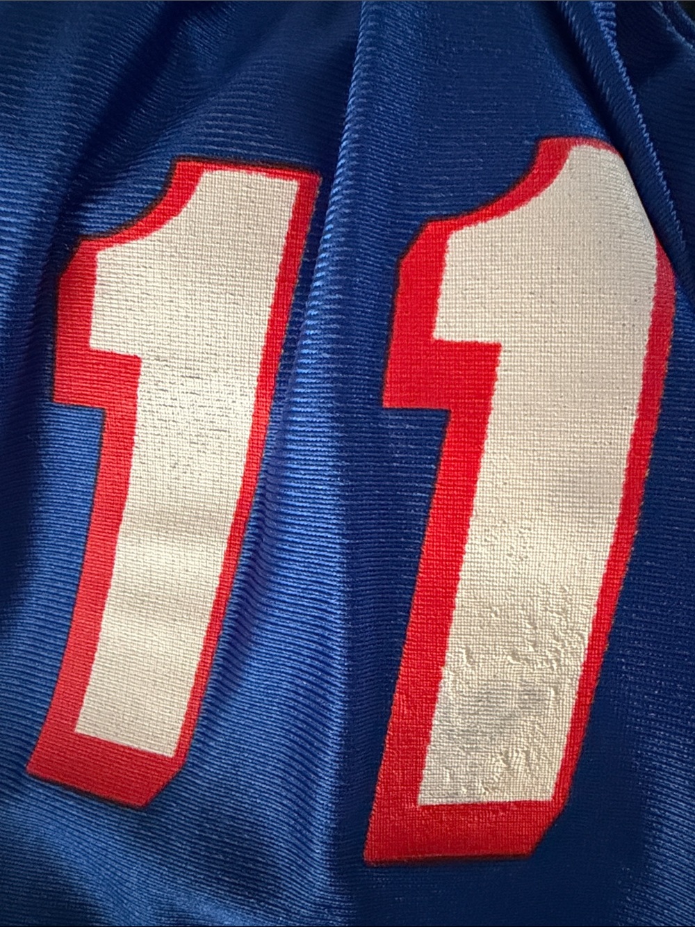 Vintage 90s Drew Bledsoe New England Patriots Wilson Jersey USA Made Size Medium - Picture 10 of 12